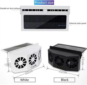Car Cooling Fan - Solar & Battery Powered