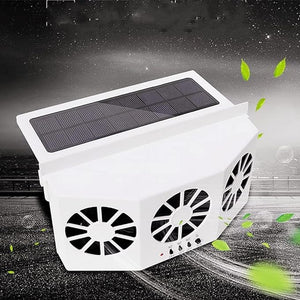 Car Cooling Fan - Solar & Battery Powered