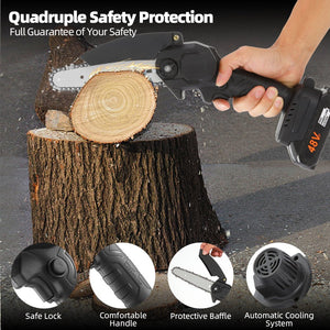 Mini Rechargeable Wood Cutting Chainsaw