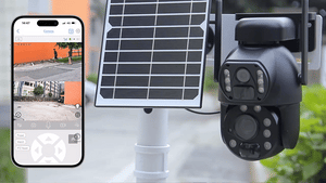 Dual Lens Solar Camera 4K WiFi Outdoor